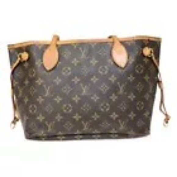 LOUIS VUITTON Neverfull PM Shoulder Tote Bag Monogram Leather - Picture 4 of 16